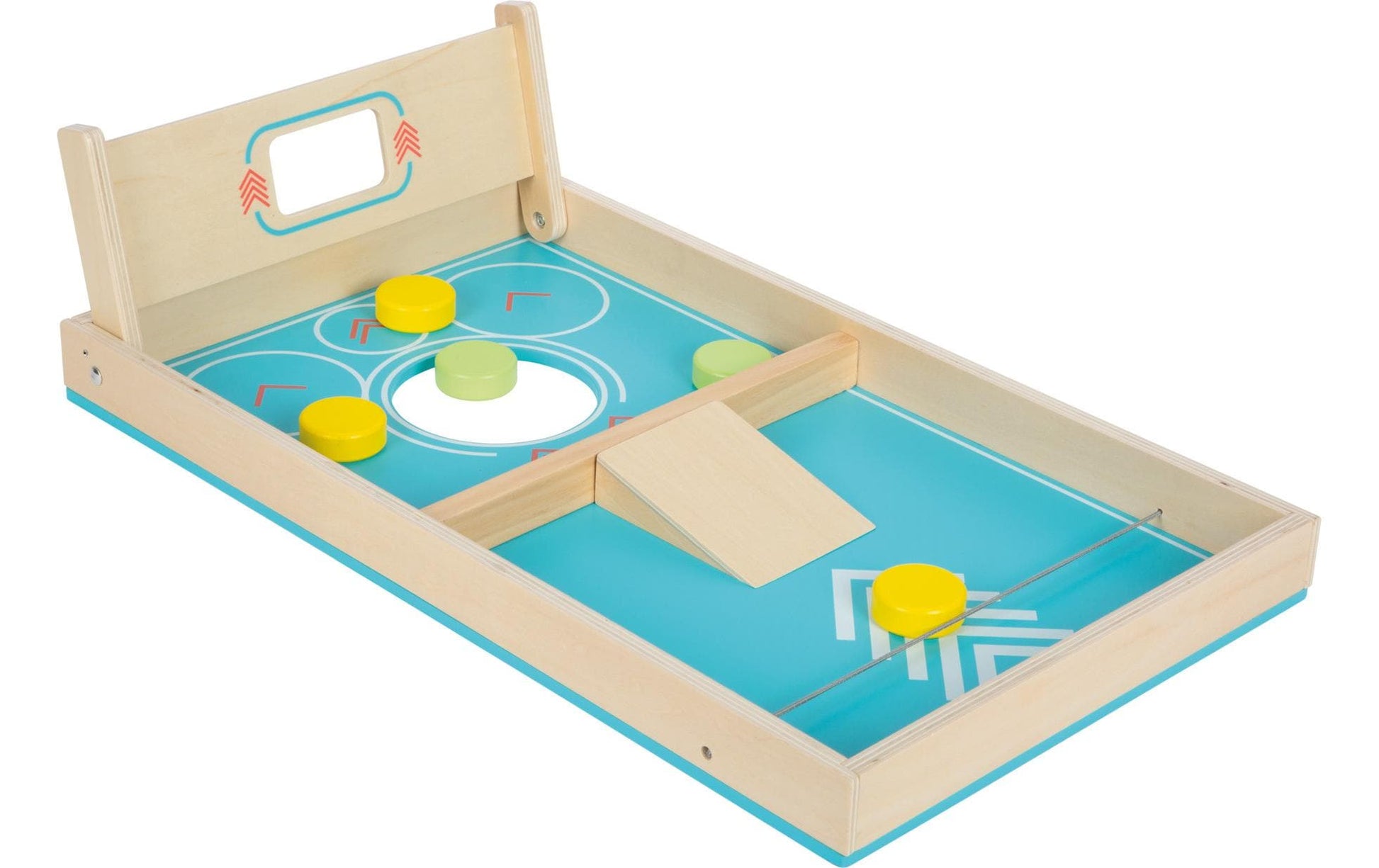 Small foot Cornhole und Sling Puck – Geschicklichkeitsspiel, 1 Spieler, ab 5 Jahren