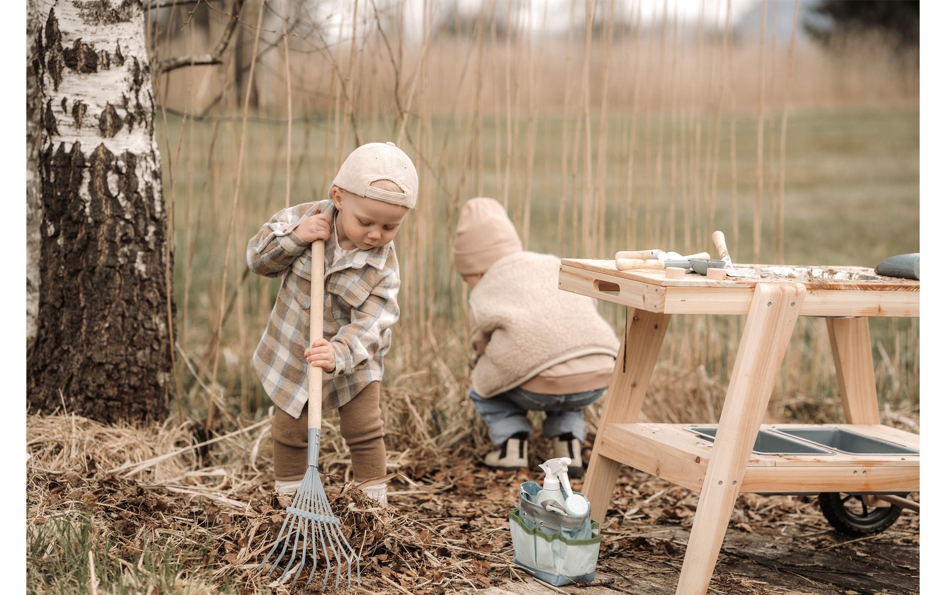 Small foot Kompakte Matschküche – 88,0 × 58,0 × 56,0 cm – ab 3 Jahren – Holz, holzfarben
