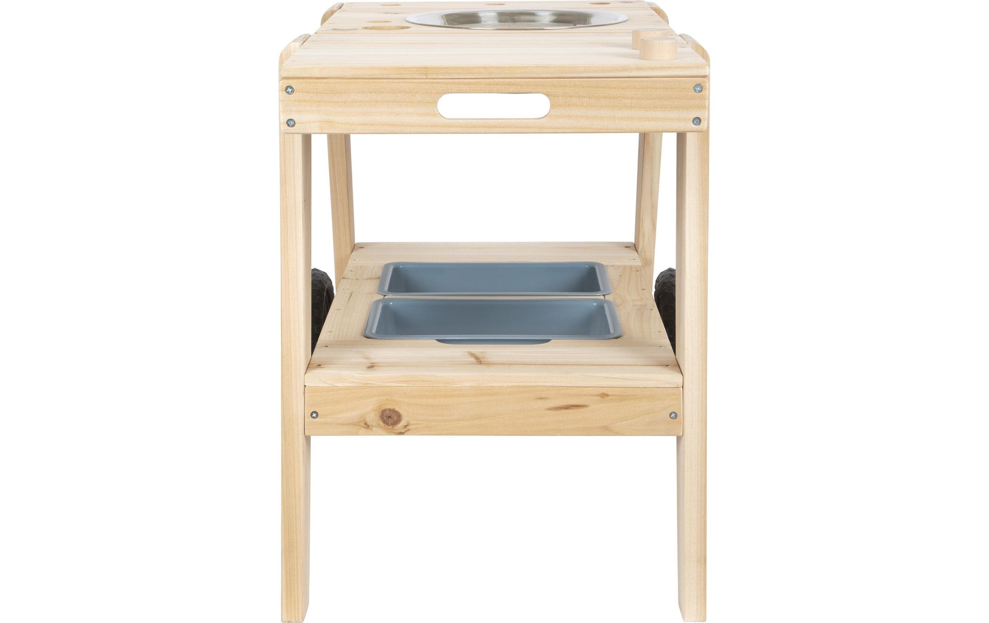 Small foot Kompakte Matschküche – 88,0 × 58,0 × 56,0 cm – ab 3 Jahren – Holz, holzfarben
