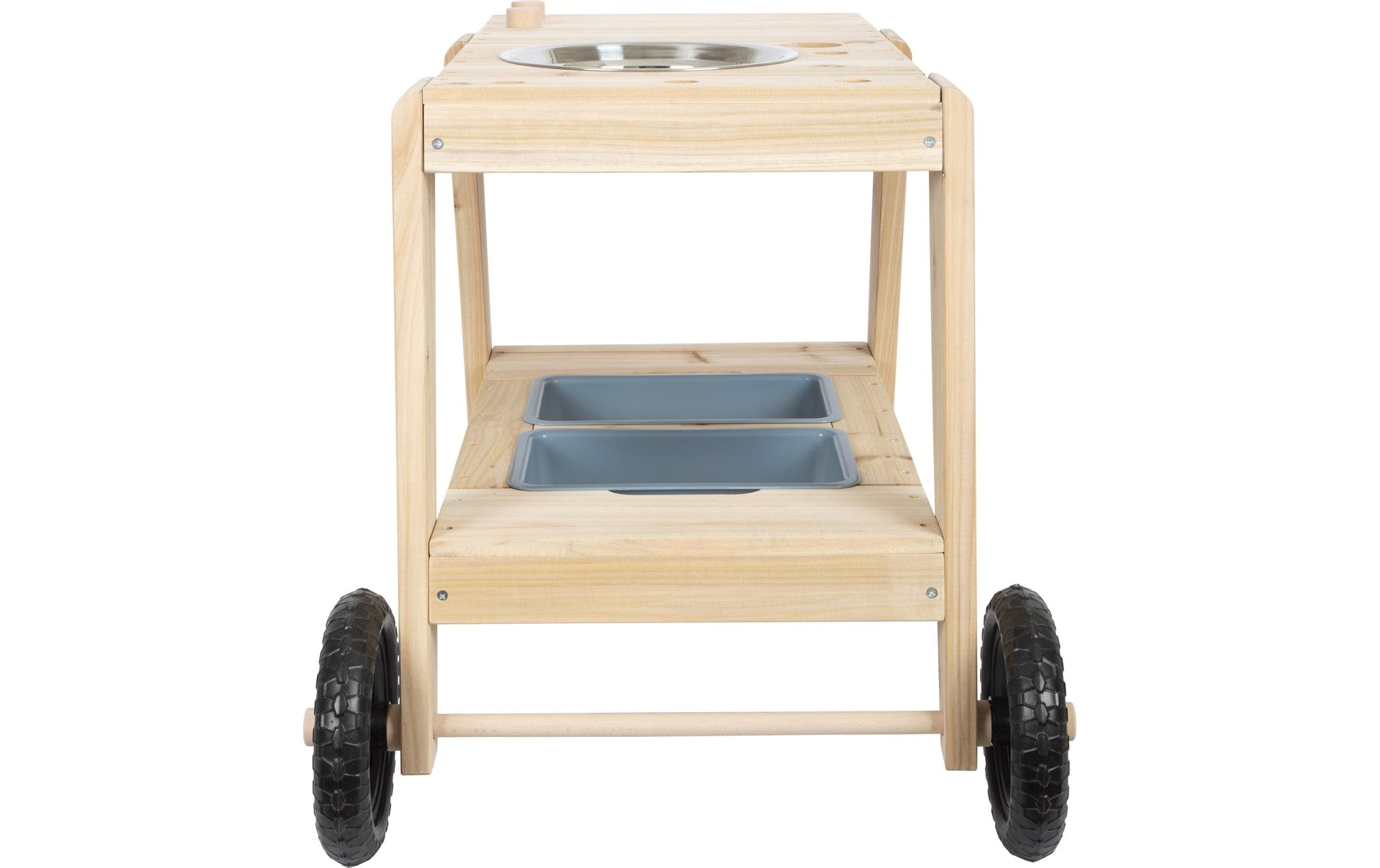 Small foot Kompakte Matschküche – 88,0 × 58,0 × 56,0 cm – ab 3 Jahren – Holz, holzfarben