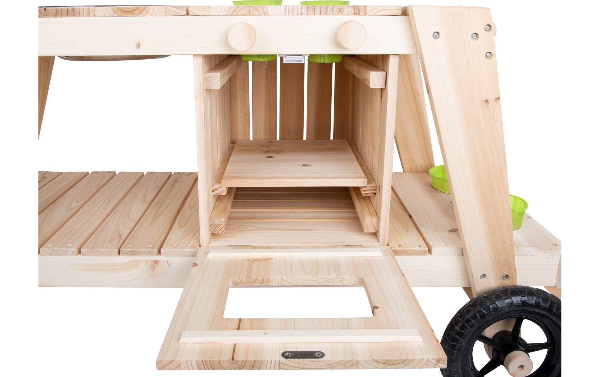 Small foot Matschküche – 104,0 × 54,0 × 59,0 cm – ab 3 J. – Metall, Kunststoff, Gummi, Holz