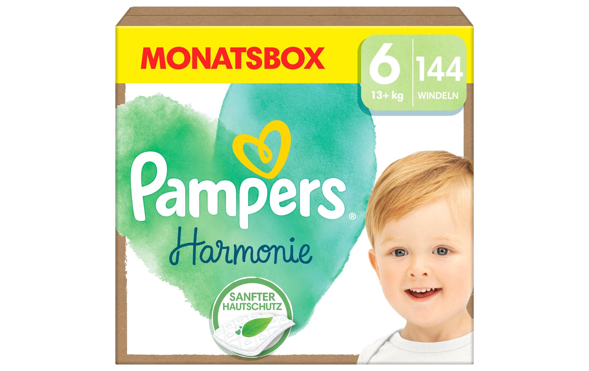 Pampers Windeln Harmonie Junior – Grösse 6 – 144 Stk – weiss