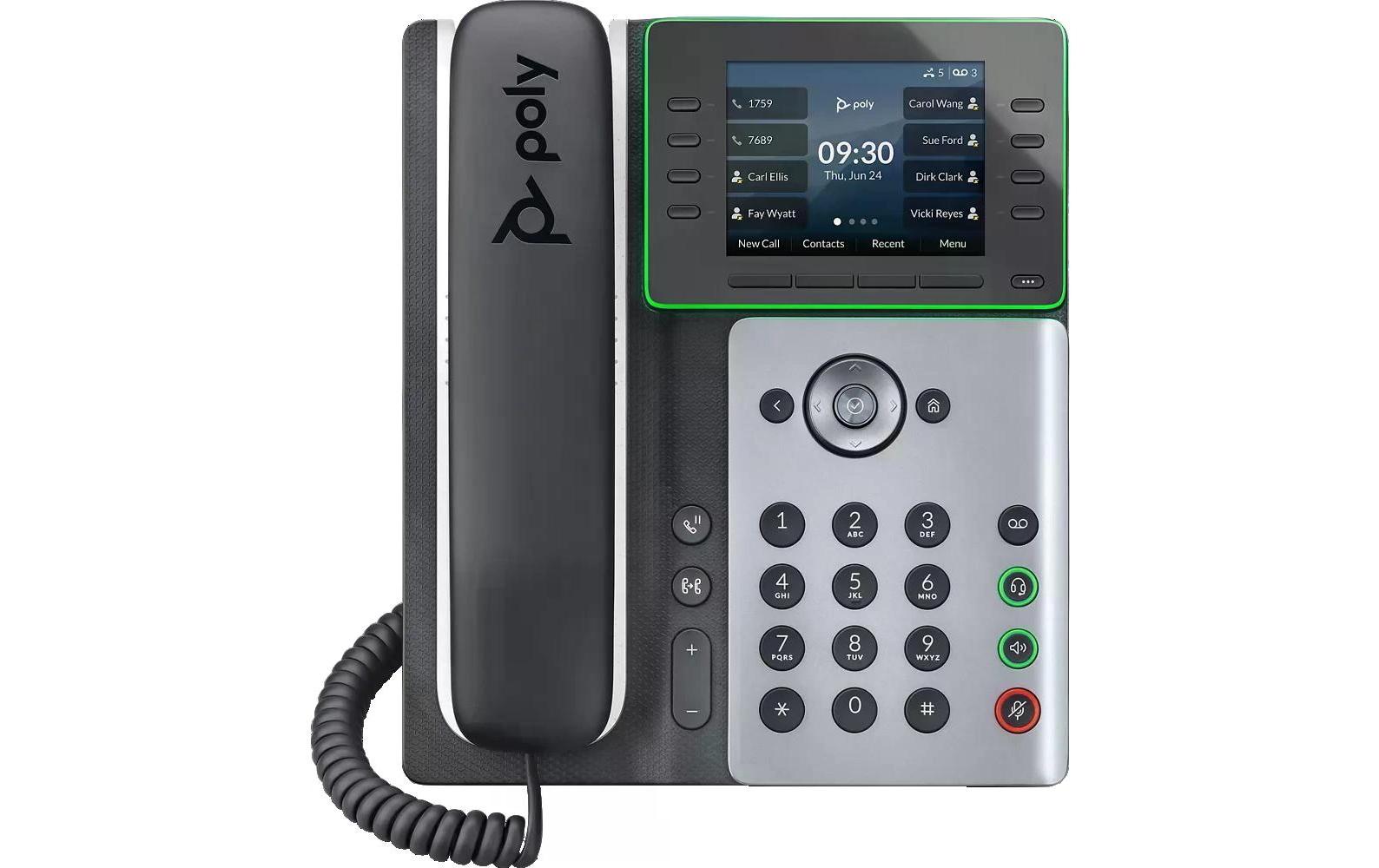 Poly Edge E350 – IP-Telefon, PoE
