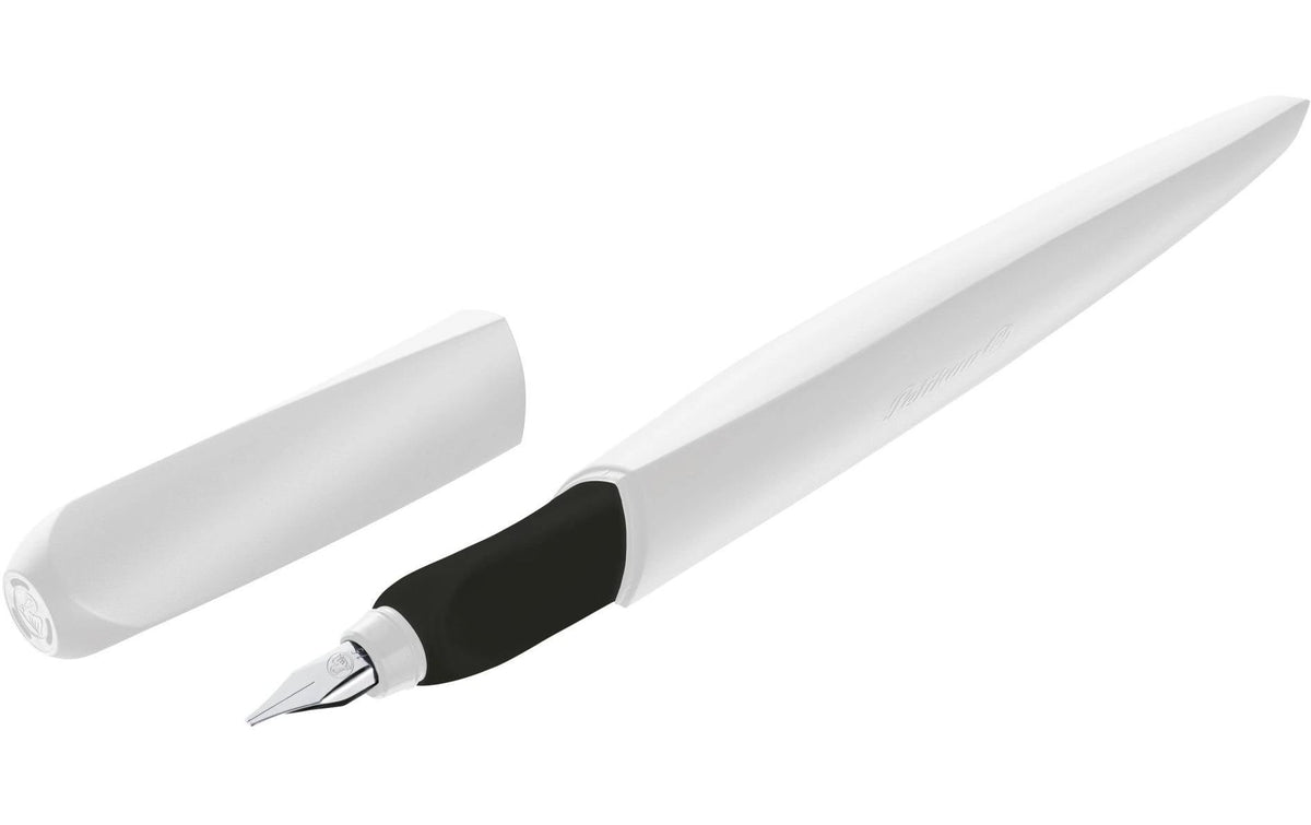 Pelikan Twist – Kalligrafie-Füller – 1,5 mm – weiss – Edelstahl