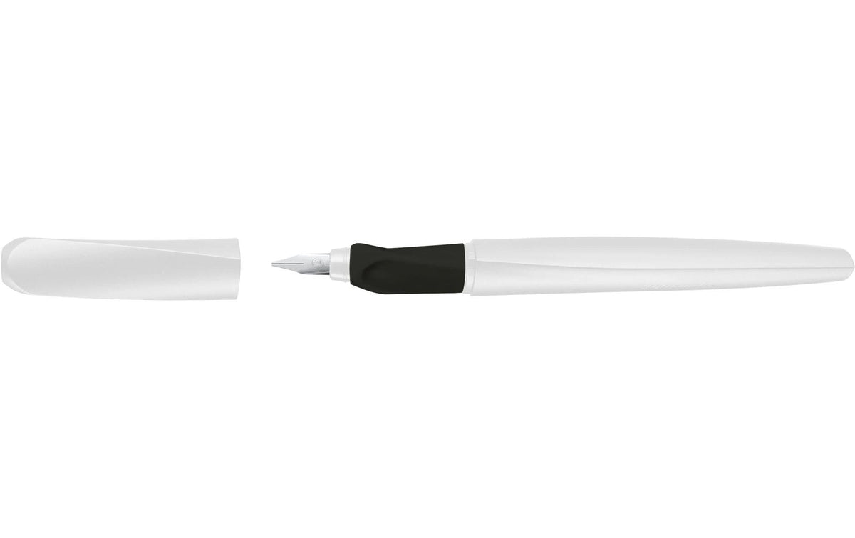 Pelikan Twist – Kalligrafie-Füller – 1,5 mm – weiss – Edelstahl