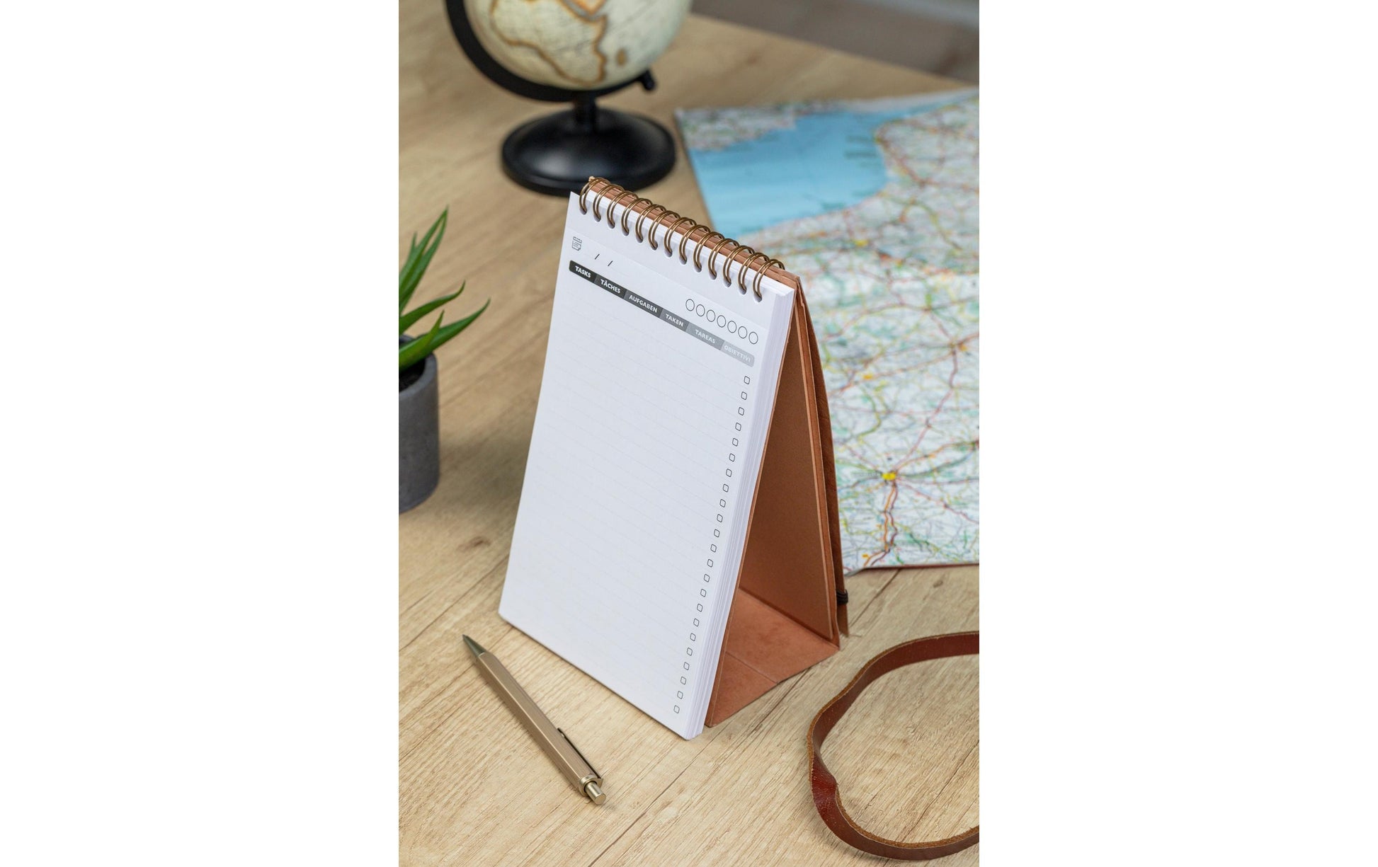Clairefontaine AgeBag Task M Aufgabenheft – 12 × 20 cm, mehrsprachig, schwarz