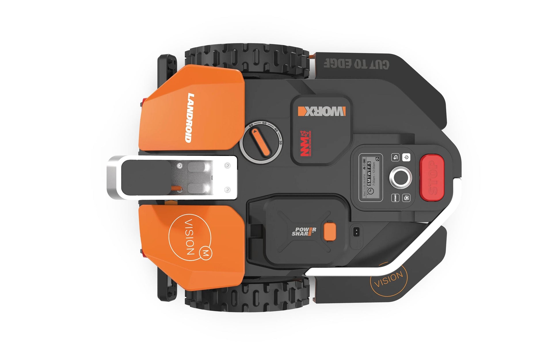 WORX Vision Landroid M600 (WR206E) Rasenmähroboter – 20 V – Schnittbreite 18 cm – 600 m² – 2 Ah Akku & Ladegerät