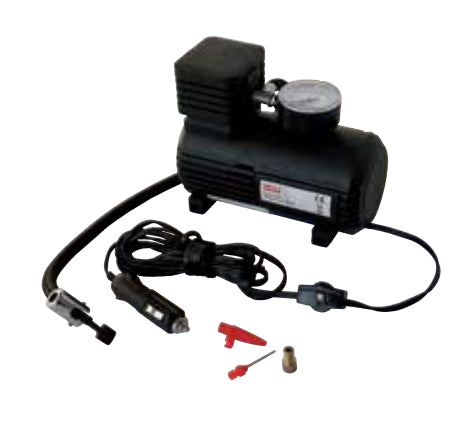 HP Autozubehör 21254 Mini-Luftkompressor – 12 V – 18 bar, 18 l/min – 120 W