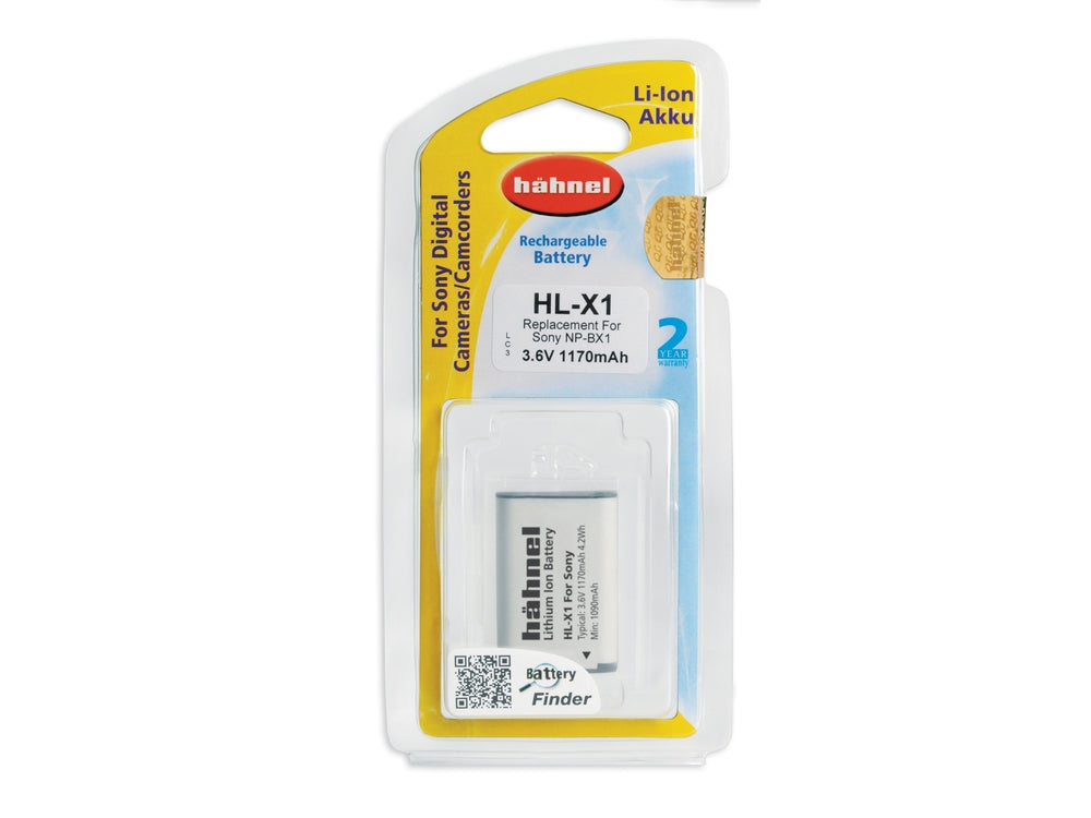 Hahnel Hähnel HL-X1 Ersatzakku – 1170 mAh, 3,6 V, Li-Ion – für Sony NP-BX1, DSC-RX100M7
