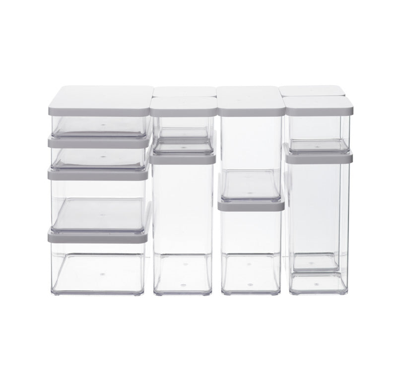 Rotho Vorratsdose Loft – 2 l – 10 × 28,5 × 10 cm – Kunststoff – transparent