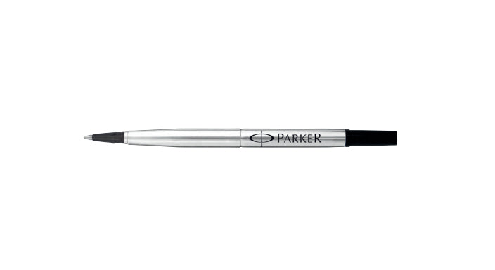 Parker Quink M 1950278 Rollerpatrone – Schwarz, Mittel, für Parker Rollerballs