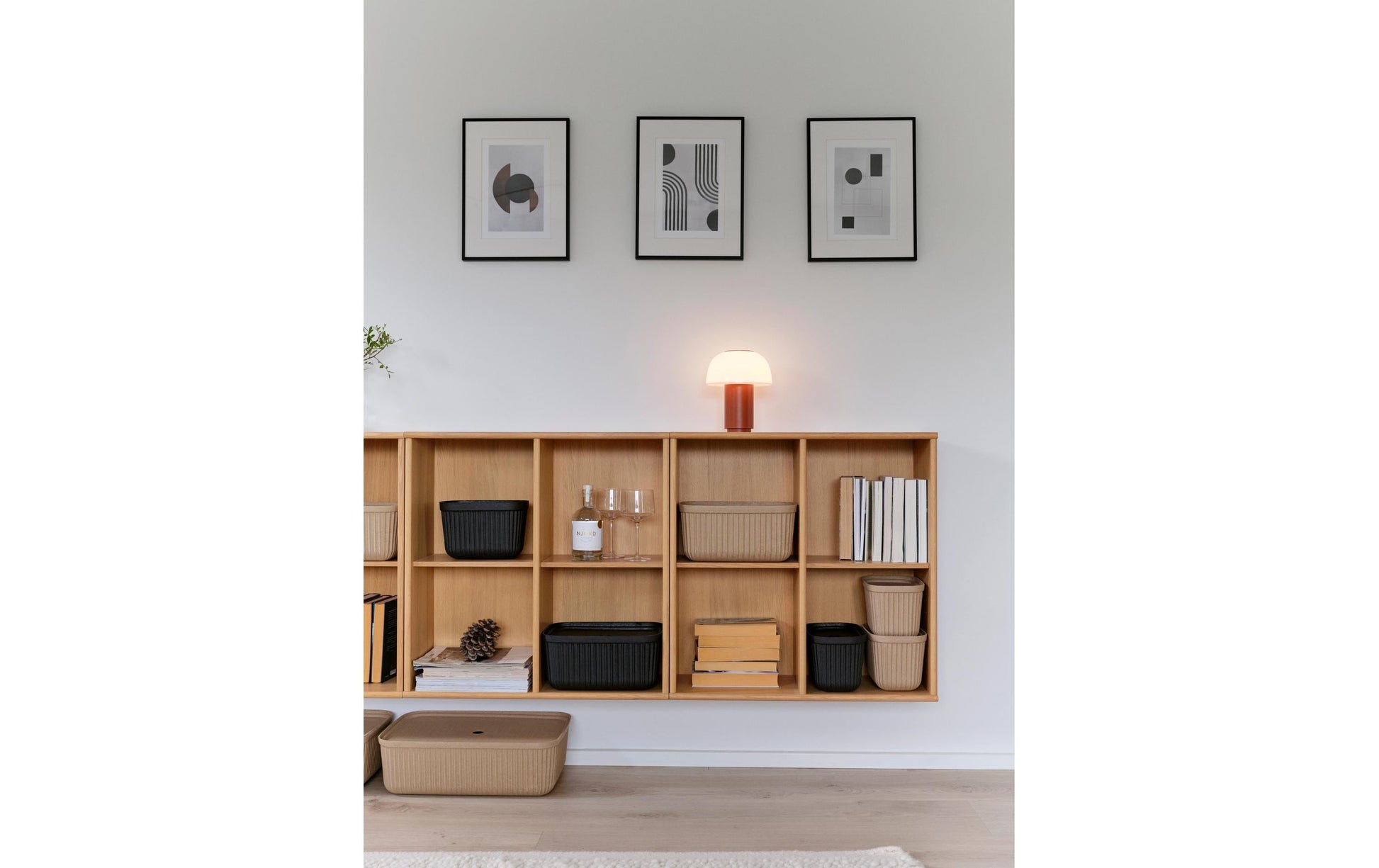 Zone Denmark Aufbewahrungsbox 17 l – Papier – Beige – 320 × 150 × 480 mm – 2 Stück