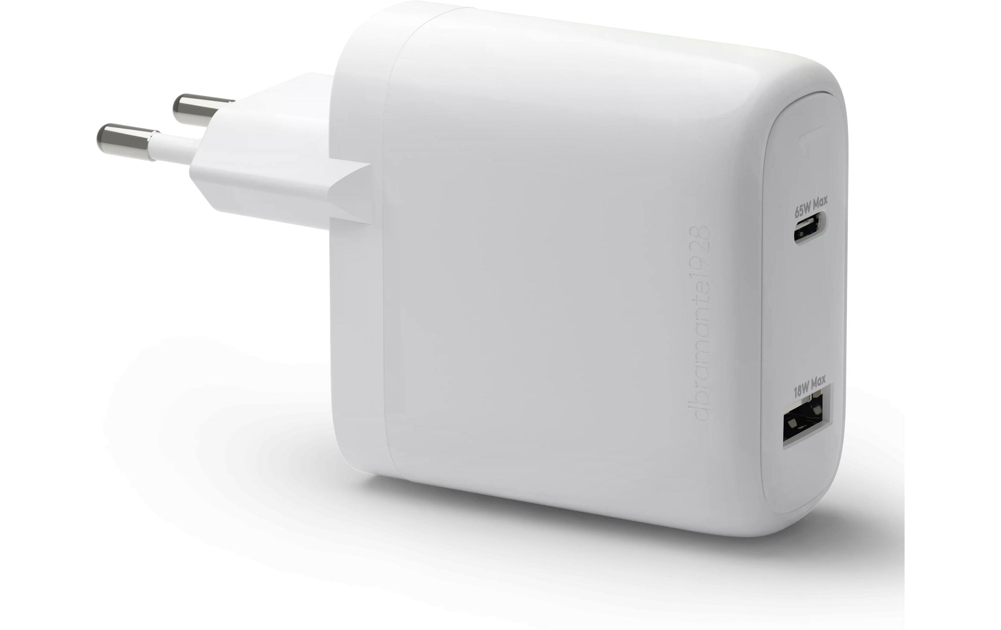 dbramante1928 Ladegerät – 65 W + 18 W, 1× USB-C + 1× USB-A