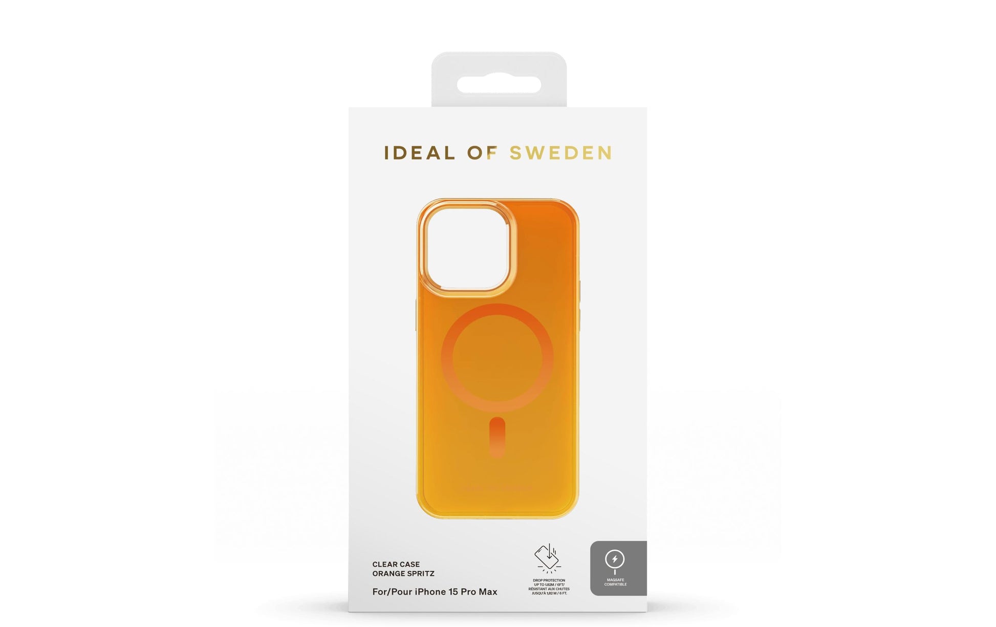iDeal of Sweden Backcover – für Apple iPhone 15 Pro Max – Orange Spritz – TPU/PC – MagSafe-kompatibel