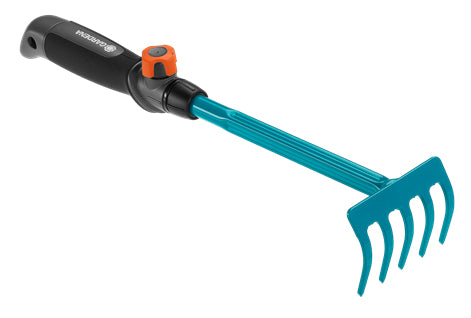Gardena 08925-20 Handrechen Combisystem – Breite 85 mm, 5 Zähne, Duroplast-Griff
