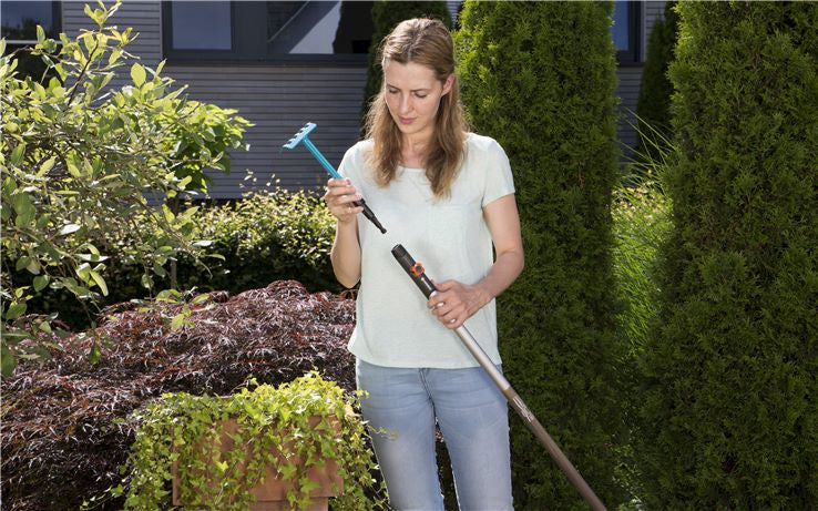 Gardena 08925-20 Handrechen Combisystem – Breite 85 mm, 5 Zähne, Duroplast-Griff
