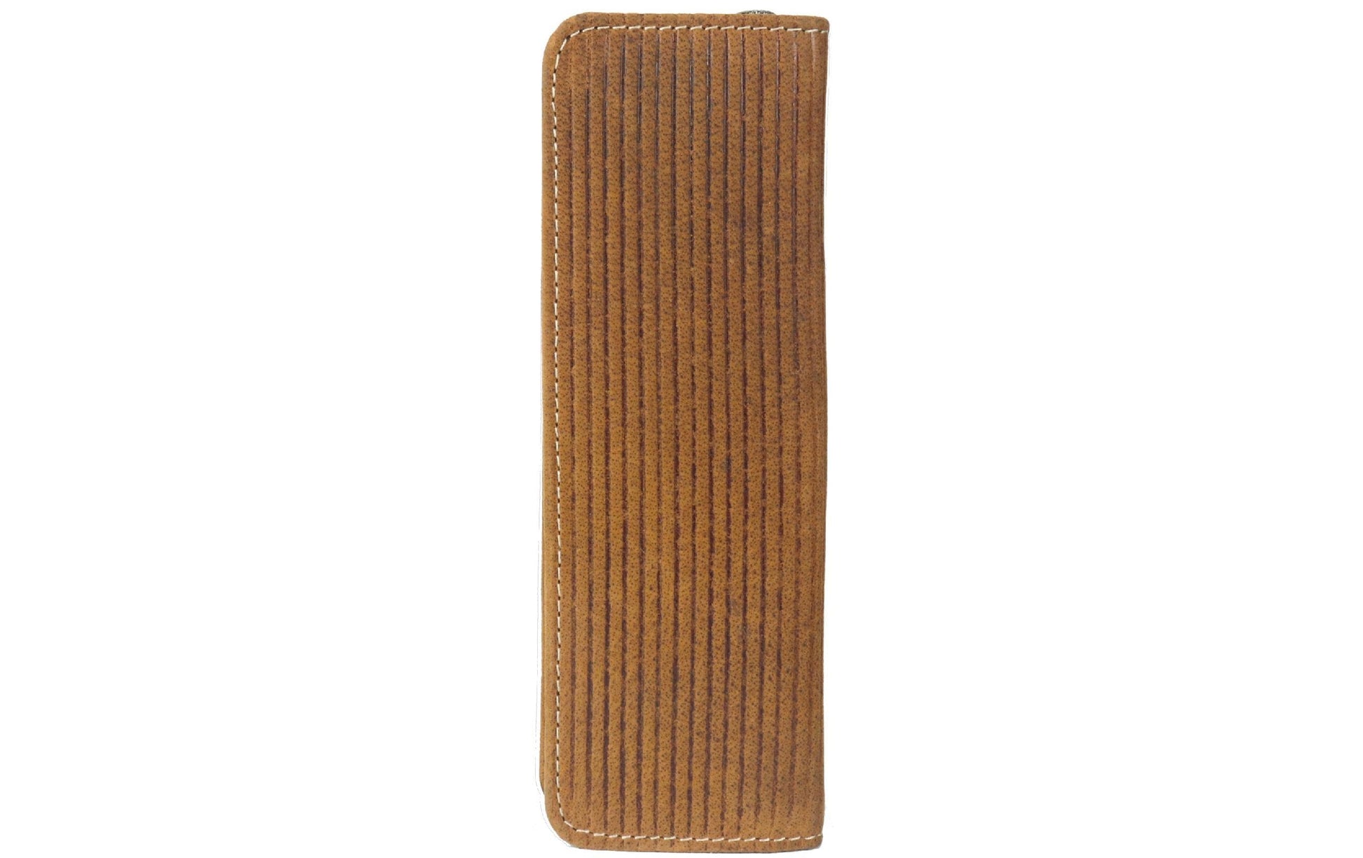 Alpenleder Etui, leer – braun/hellbraun – Wildleder