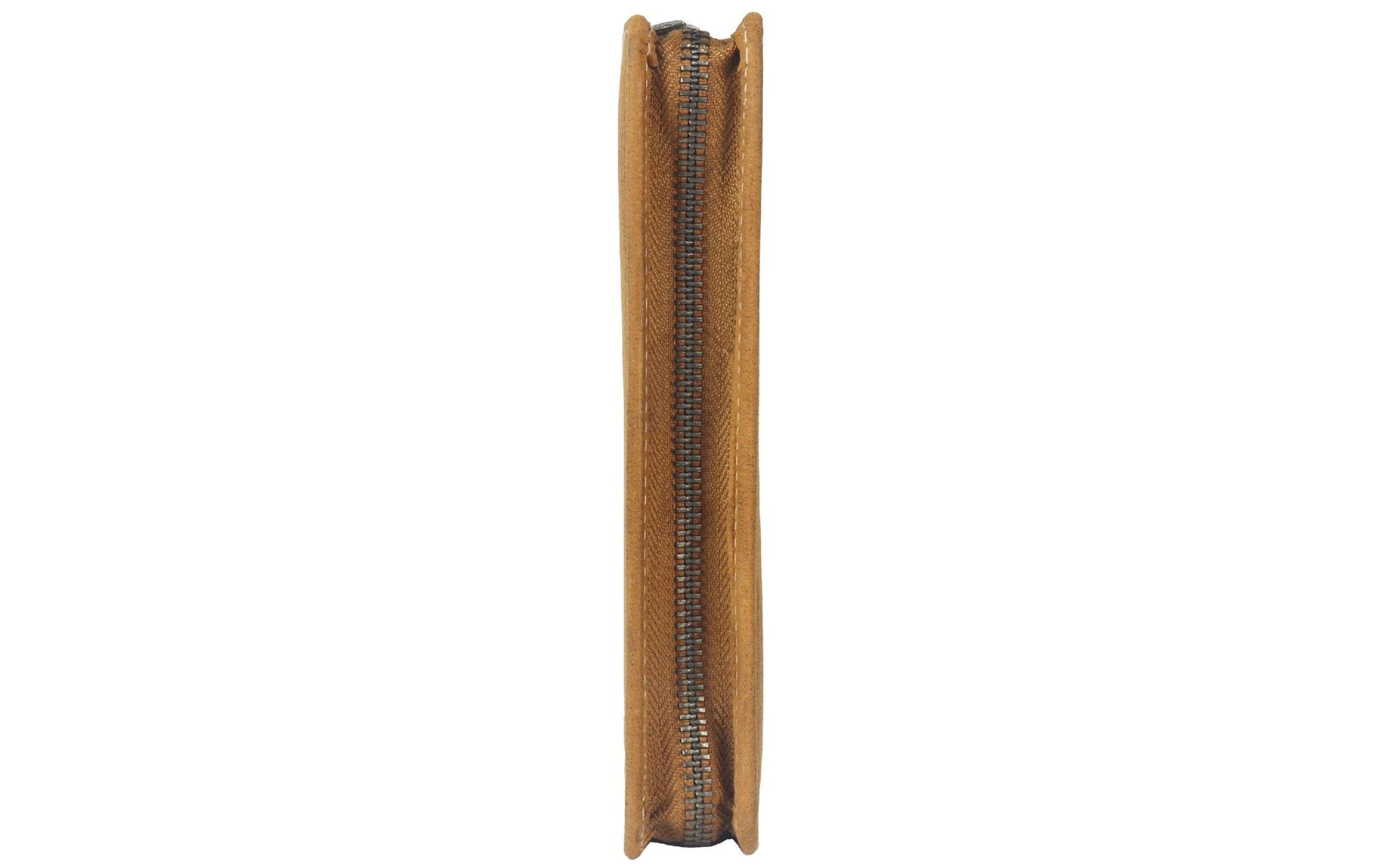 Alpenleder Etui, leer – braun/hellbraun – Wildleder