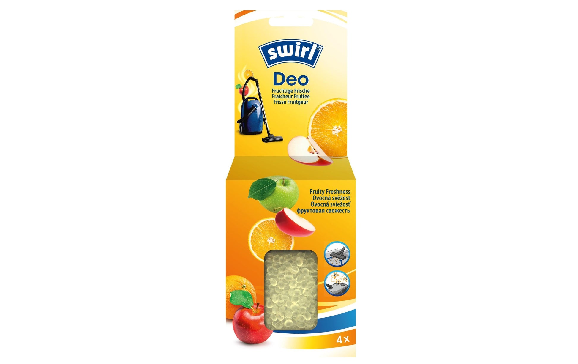 Swirl Staubbeutel Deo-Perlen Fruchtige Frische – 1 Stück, für Staubsauger-Staubbeutel