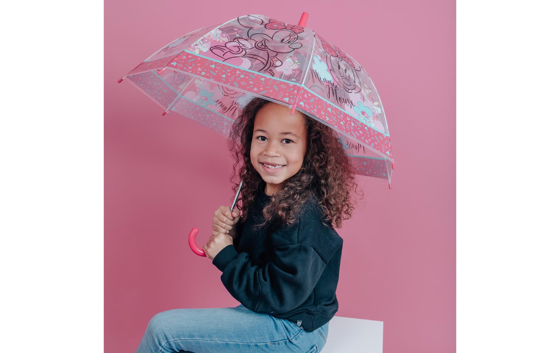 Undercover Stockschirm – Ø 69 cm, L 66 cm – Pink Minnie Mouse