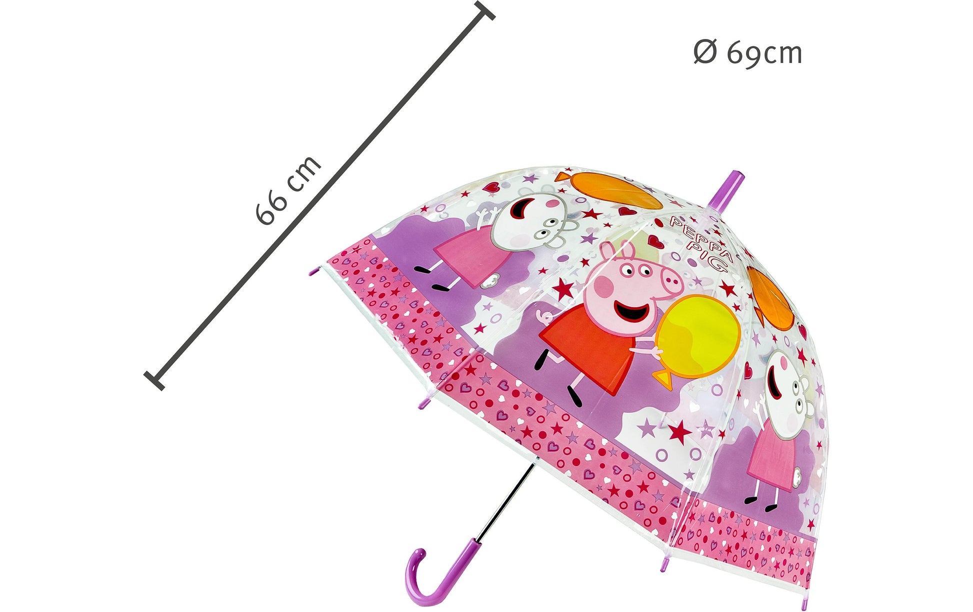 Undercover Stockschirm – Ø 19 cm – mehrfarbig Peppa Pig