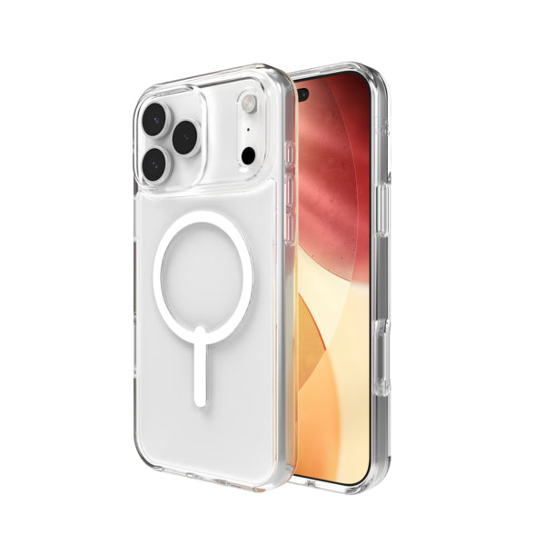 ZAGG Crystal Palace Lite Snap – Backcover – für Apple iPhone 17, Graphen, Transparent, bis 3 m Sturzsicher