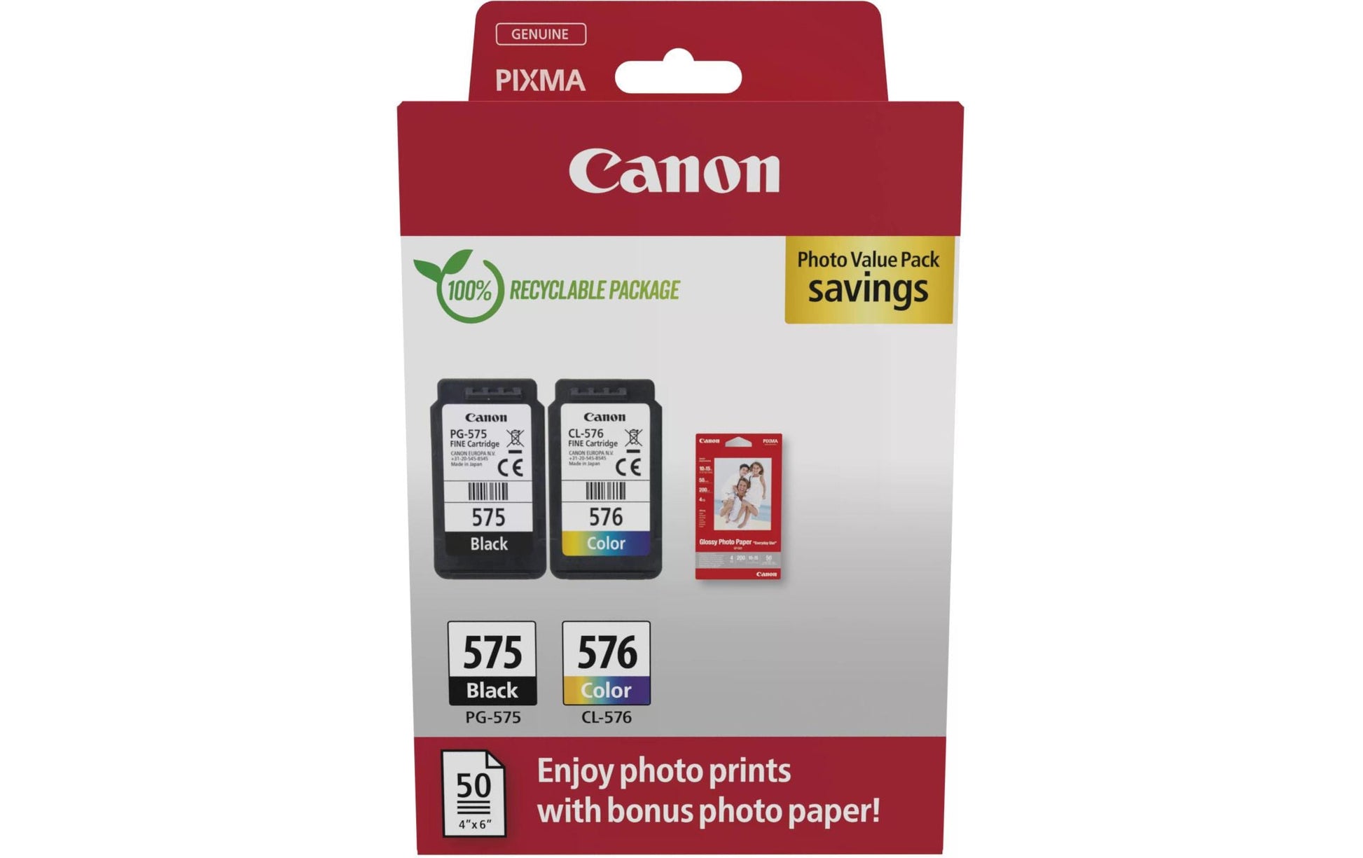 Canon Tintenpatronen-Multipack PG-575/CL-576