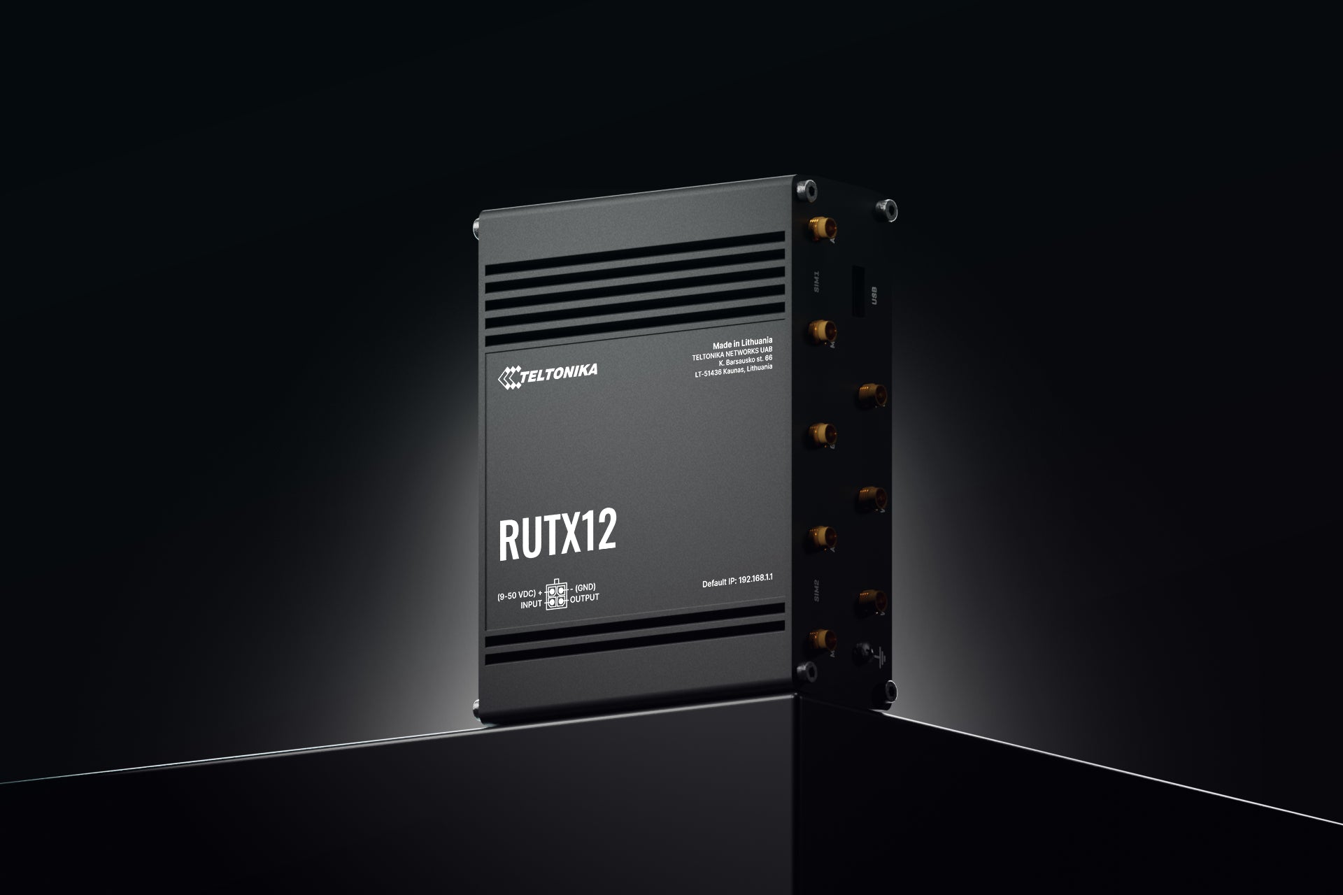 Teltonika RUTX12 – WLAN-Router – Wi-Fi 5 Dual-Band (2,4/5 GHz), 867 Mbit/s