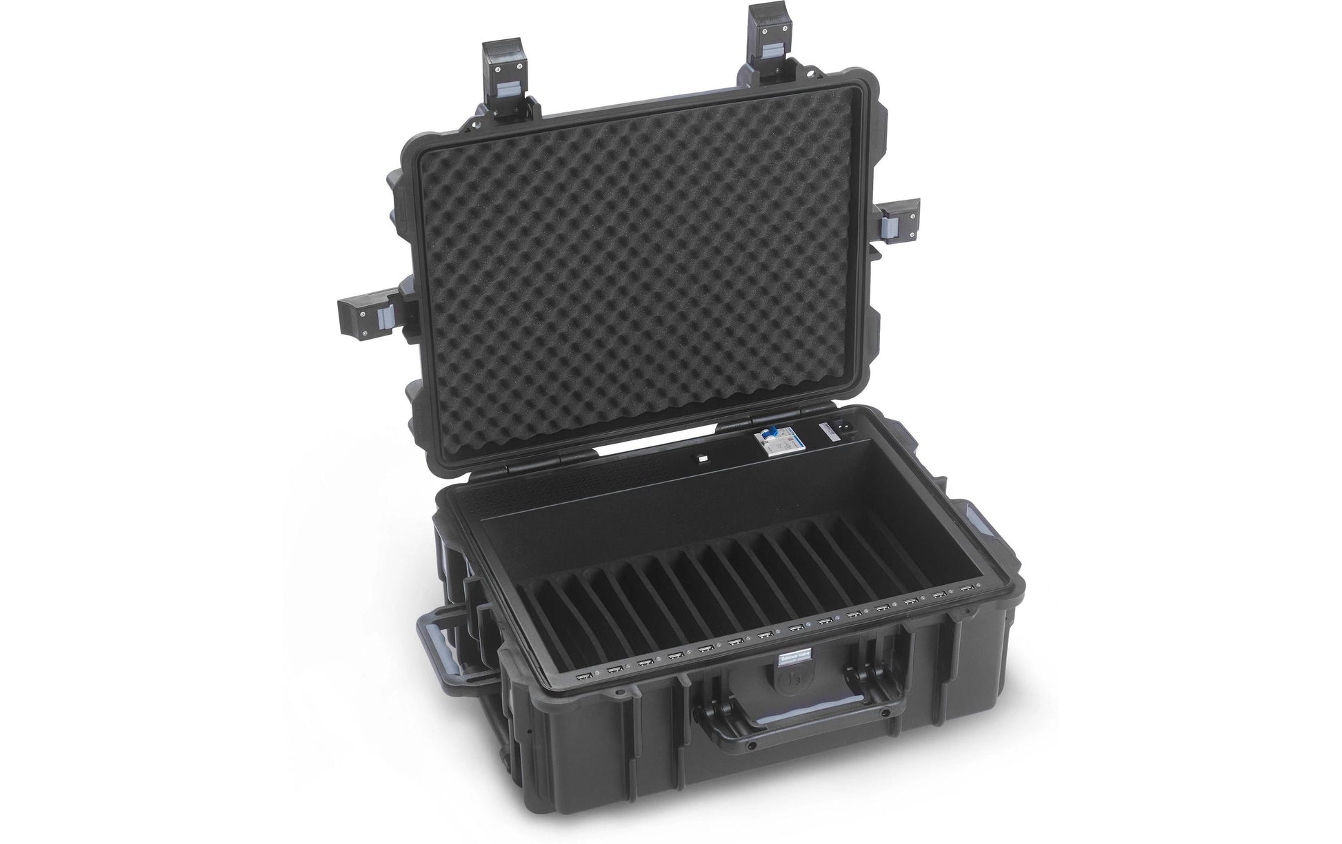 DICOTA Charging Case Trolley 14 Tablet Plus Notebook-Trolley – für bis zu 14 Tablets, schwarz
