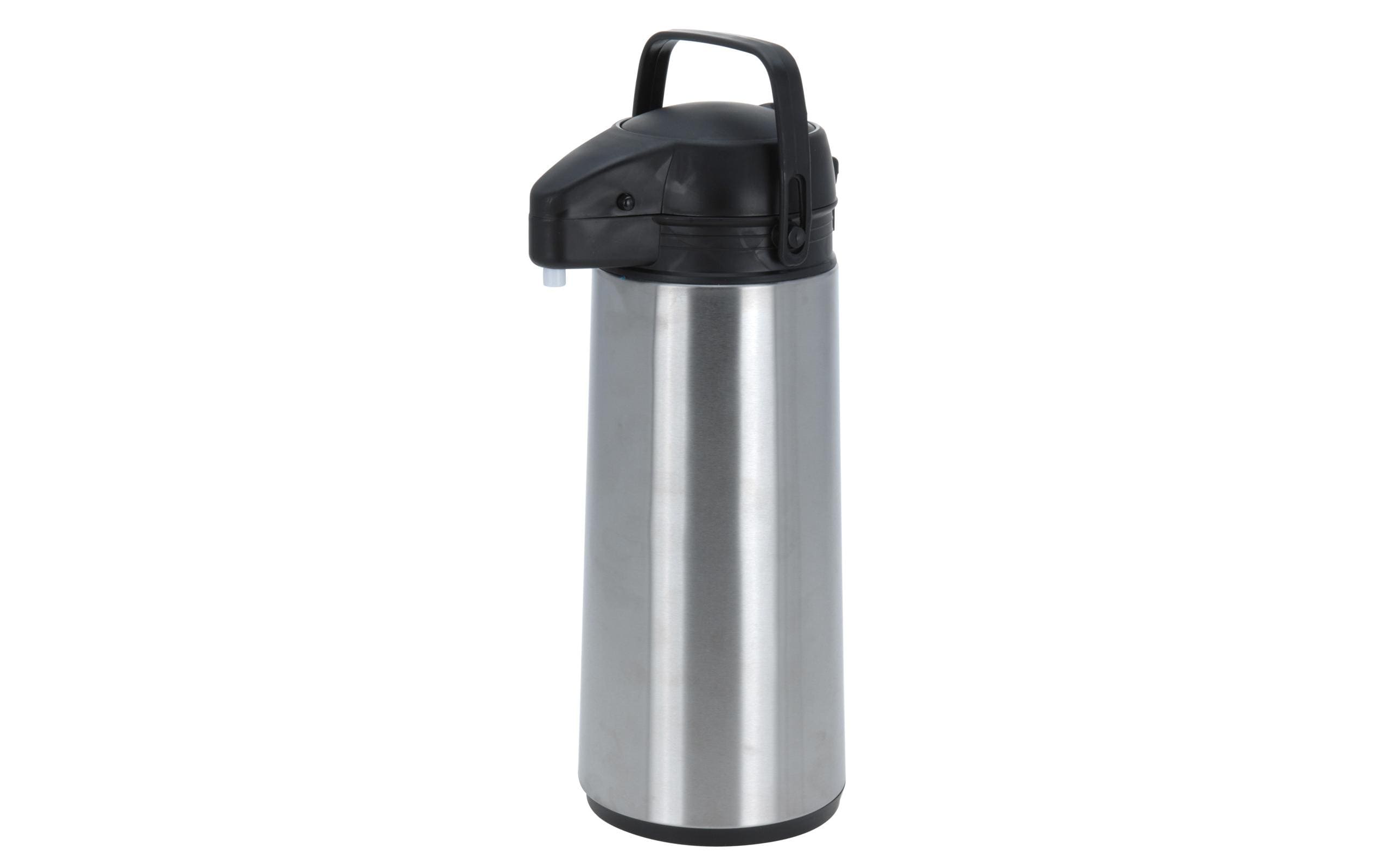 Furber Thermoskanne 1,8 l – Edelstahl, mit Griff, Silber
