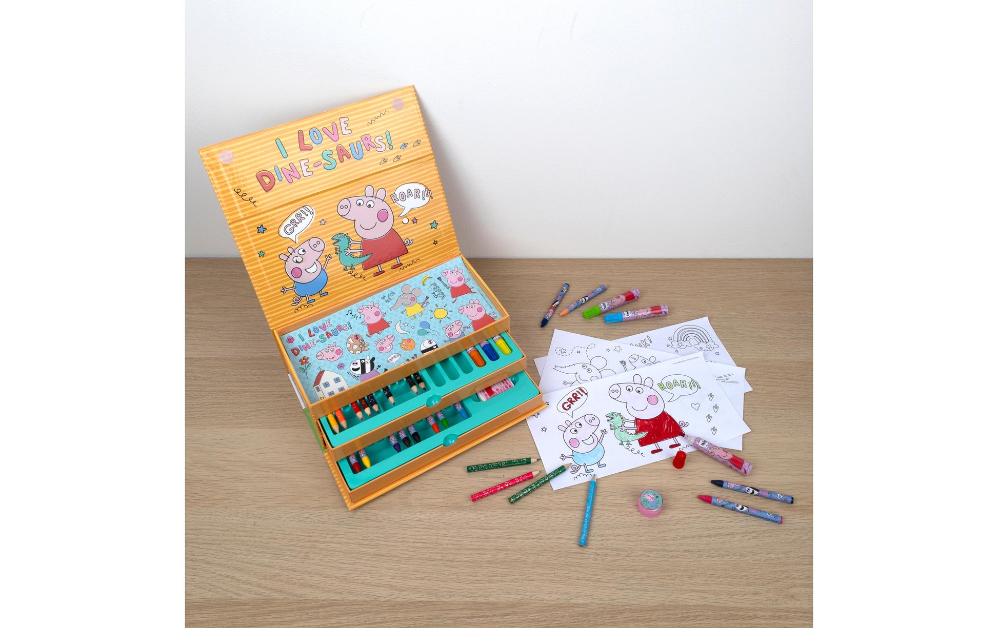 Undercover Malkiste – Bastelset – Peppa Pig – 44-teilig – ab 6 Jahren