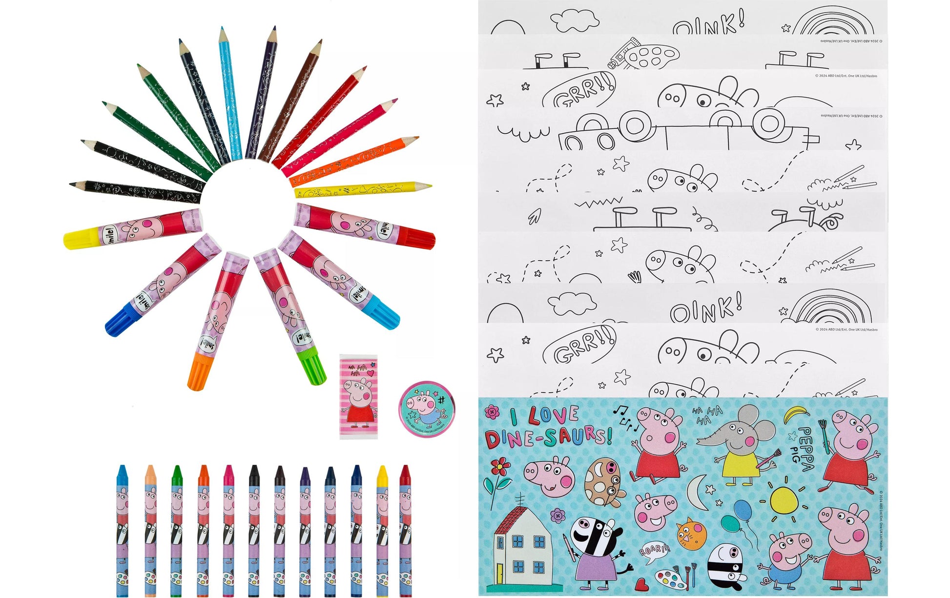 Undercover Malkiste – Bastelset – Peppa Pig – 44-teilig – ab 6 Jahren
