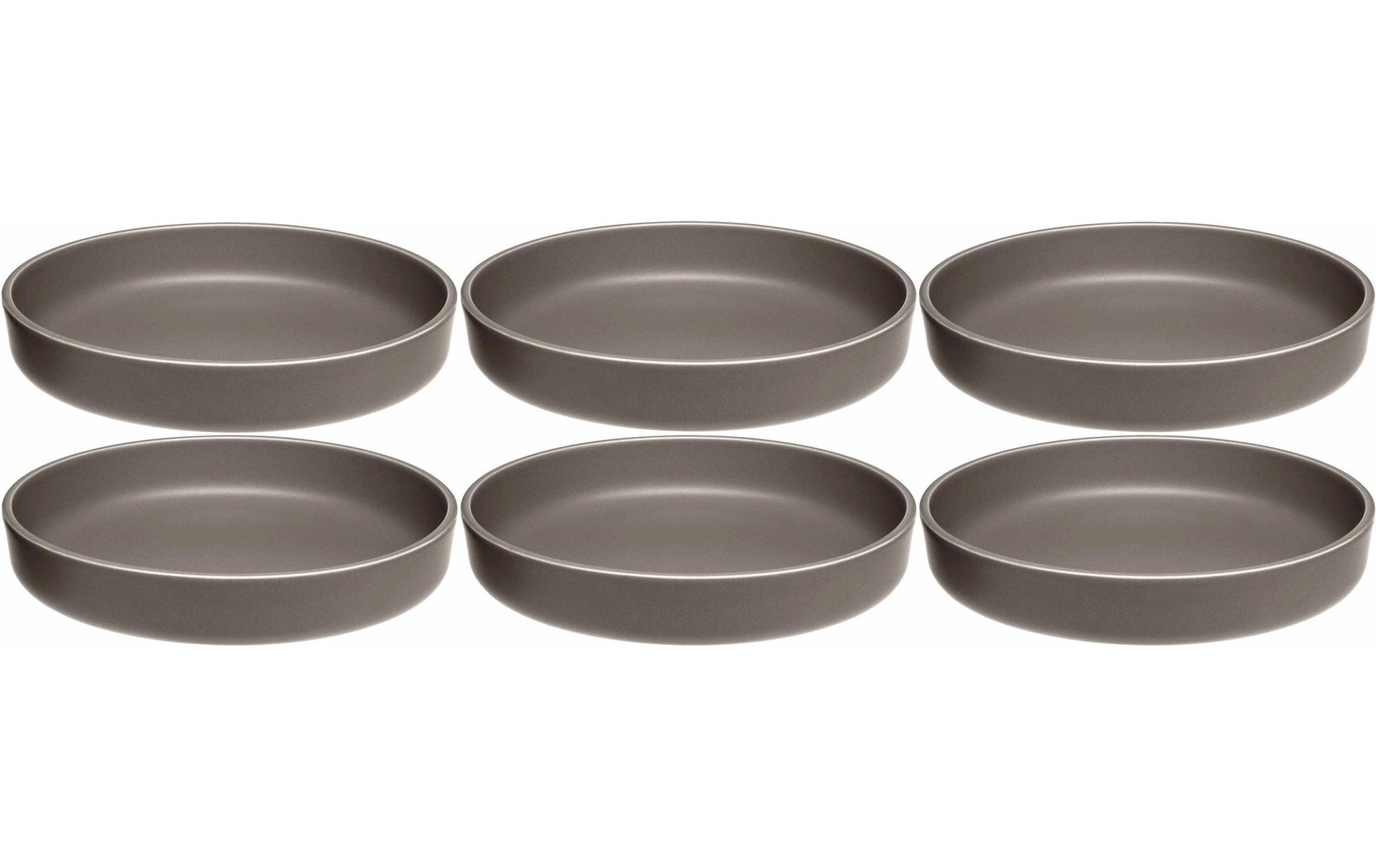LEONARDO Roma Teller – Keramik, taupe, spülmaschinenfest, 6 Stück
