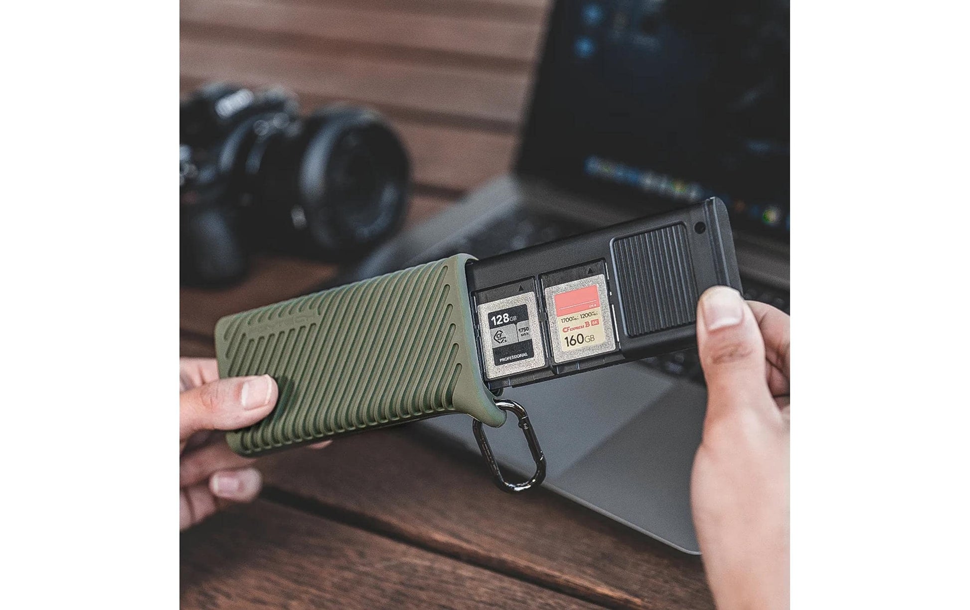 PGYTECH P-GM-168 Kartenleser – CFexpress Typ A, SD, microSD – USB-A – für Kameras, Smartphones, Drohnen und mehr