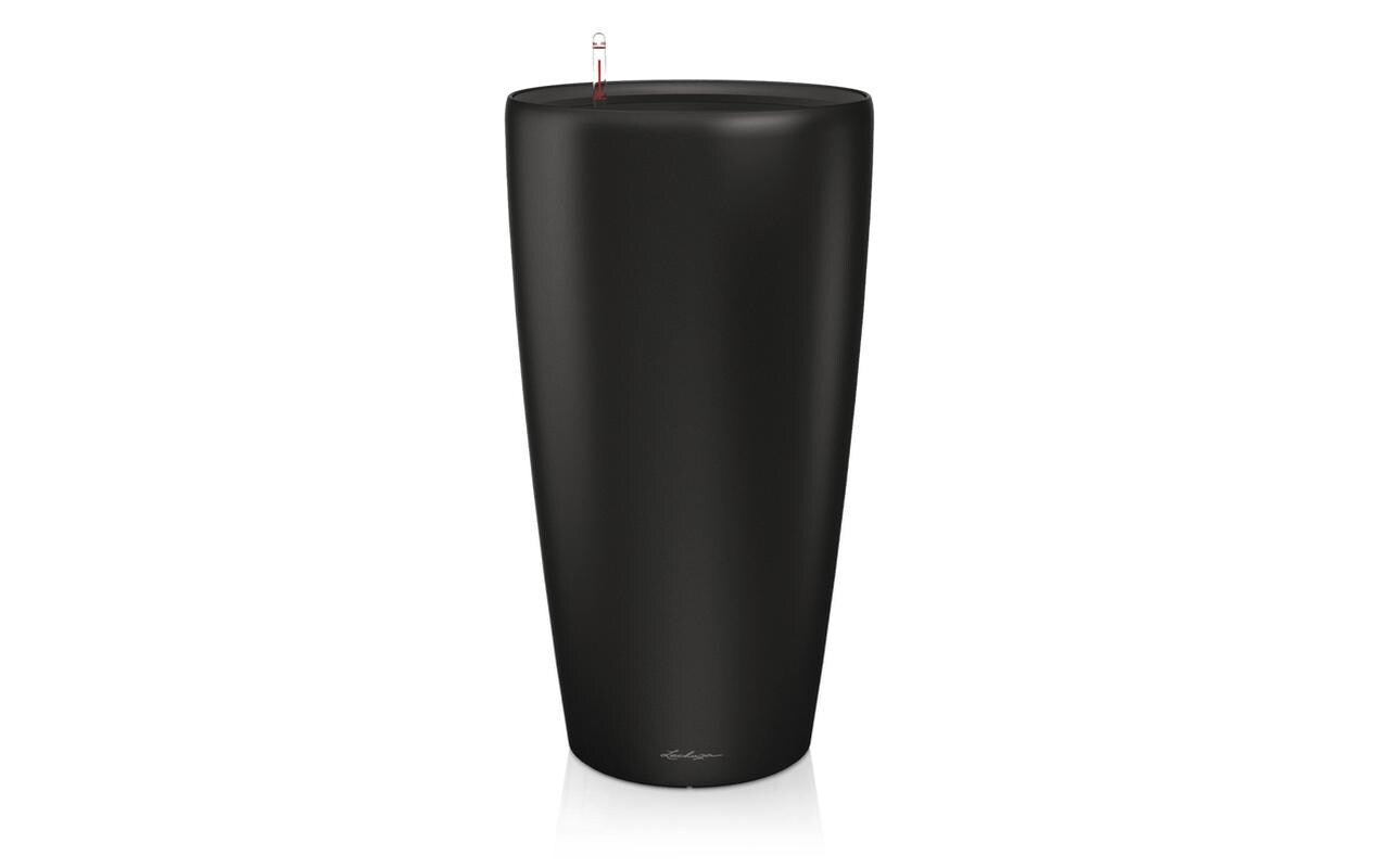 LECHUZA RONDO Premium 32 Dosen-Pflanzer – Ø 32 × 56 cm – Kunststoff, schwarz matt