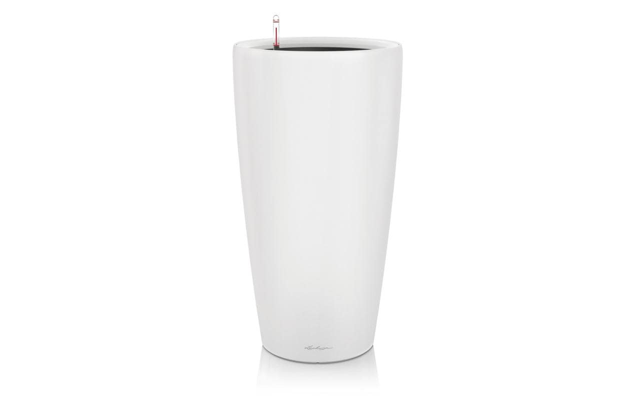 LECHUZA RONDO Pflanzer – Ø 32 × 56 cm – Kunststoff, weiss