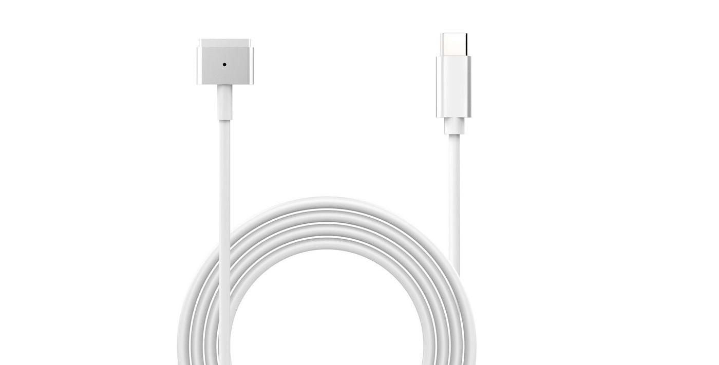 CoreParts USB-C zu MagSafe 2 Kabel – 1,8 m, Weiss, für MacBook mit MagSafe 2