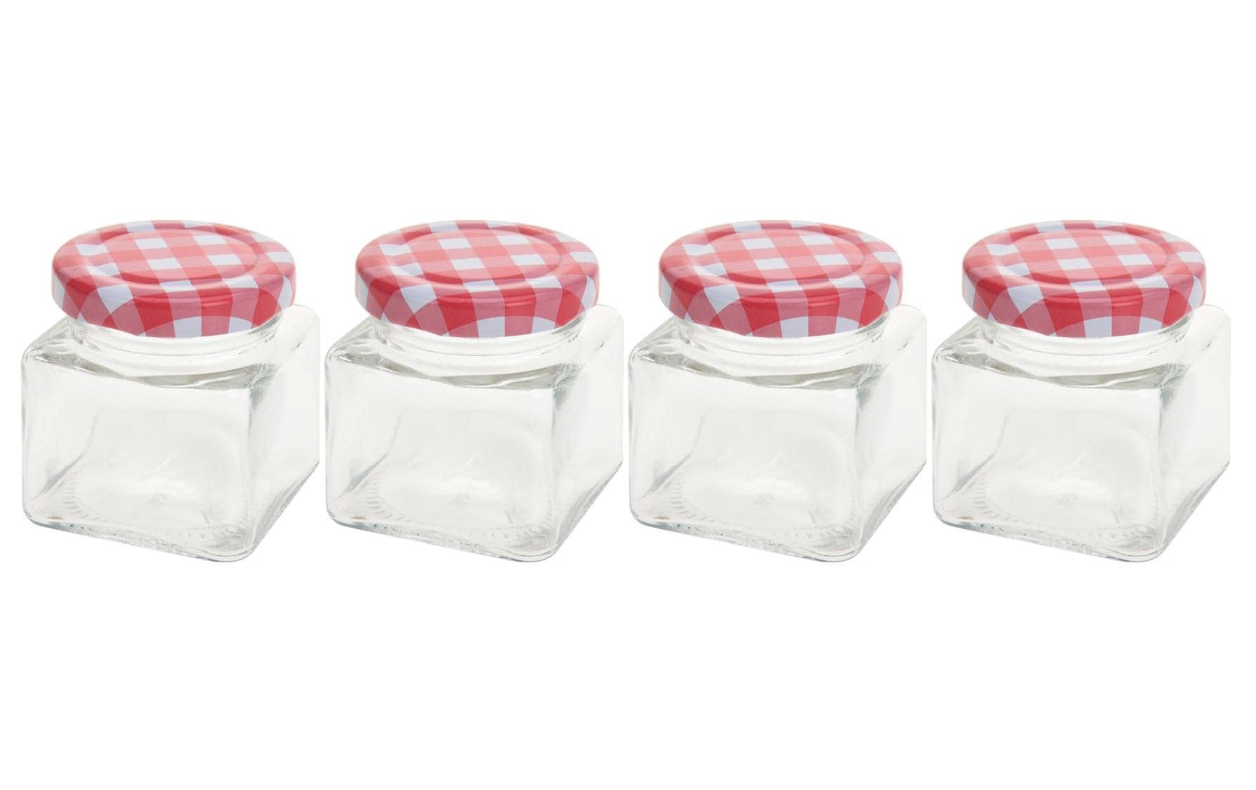 Furber Vorratsdose 75 ml, Glas, transparent, 4 Stk.