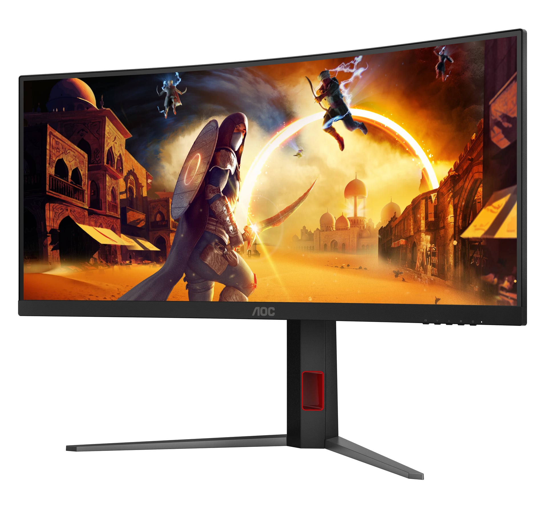 AOC CU34G4 – 34" Gebogener 1500R, 3440 × 1440 (UWQHD), VA, 180 Hz, HDR10