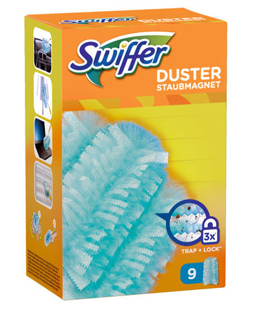 Swiffer Nachfüllpackung Reinigungstücher – für SWIFFER Staubmagnet, gelb, 9 Stk.