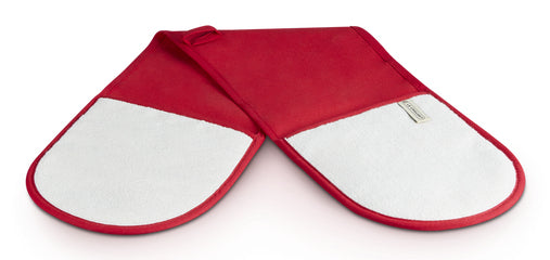 Le Creuset Doppelter Topflappen, 89 × 20 cm, Baumwolle, Rot