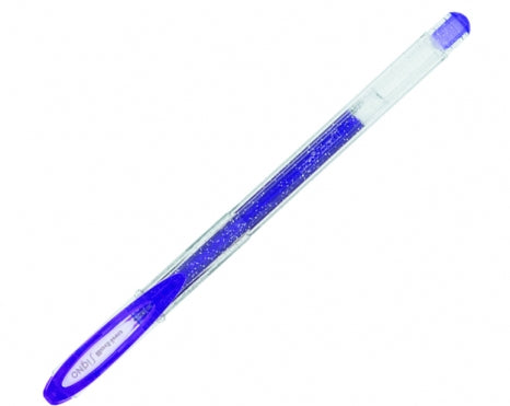 Uni-Ball Signo Sparkling Gelschreiber – violett, 0,7 mm, für dunkles Papier, Kappe