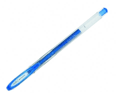 Uni-Ball Signo Sparkling Gelschreiber – blau, 0,7 mm, für dunkles Papier, Kappe