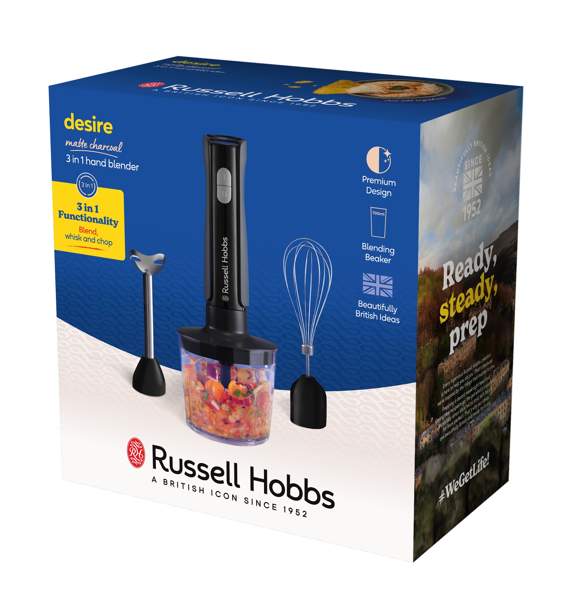 Russell Hobbs Smoothie-Mixer 27141-56 – 0,5 l, 500 W, spülmaschinenfest – anthrazit