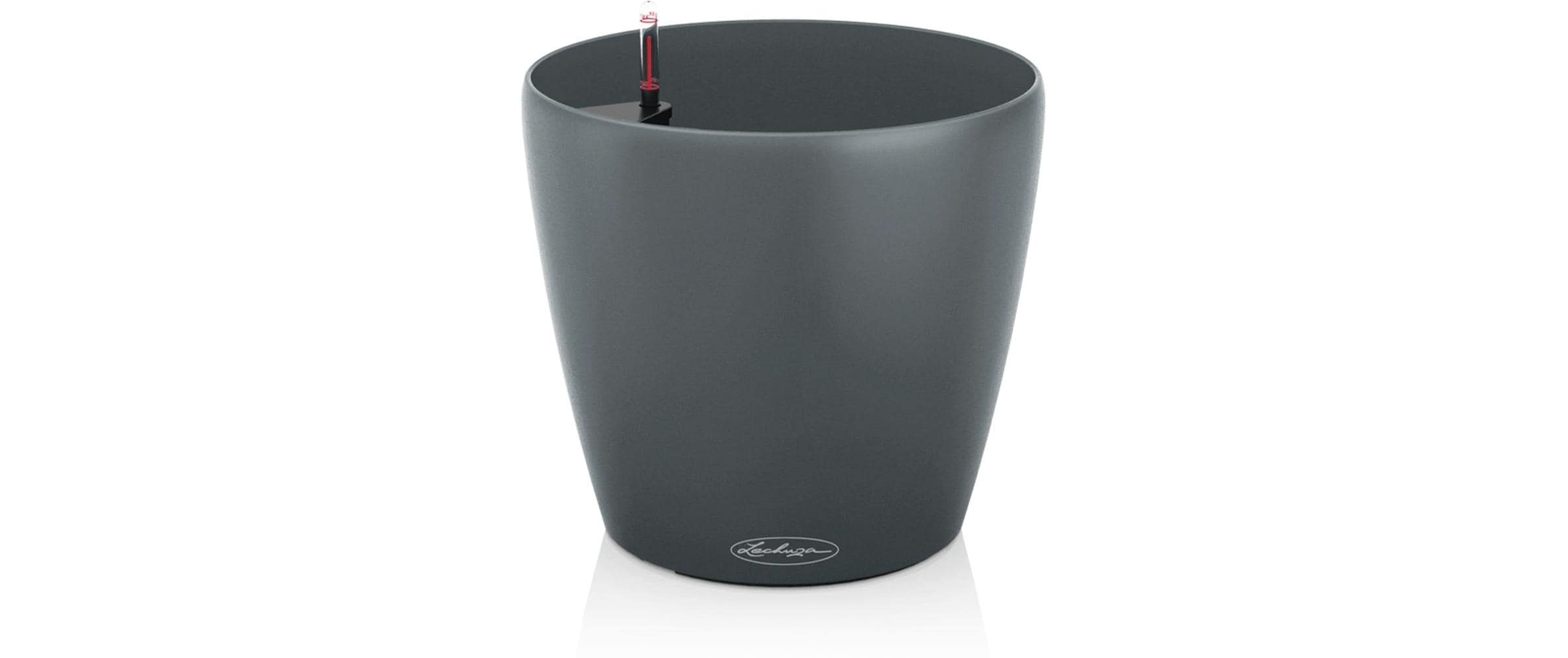LECHUZA CLASSICO Eco 60 Pflanzkübel – 90 l, automatische Bewässerung – Kunststoff, Grau