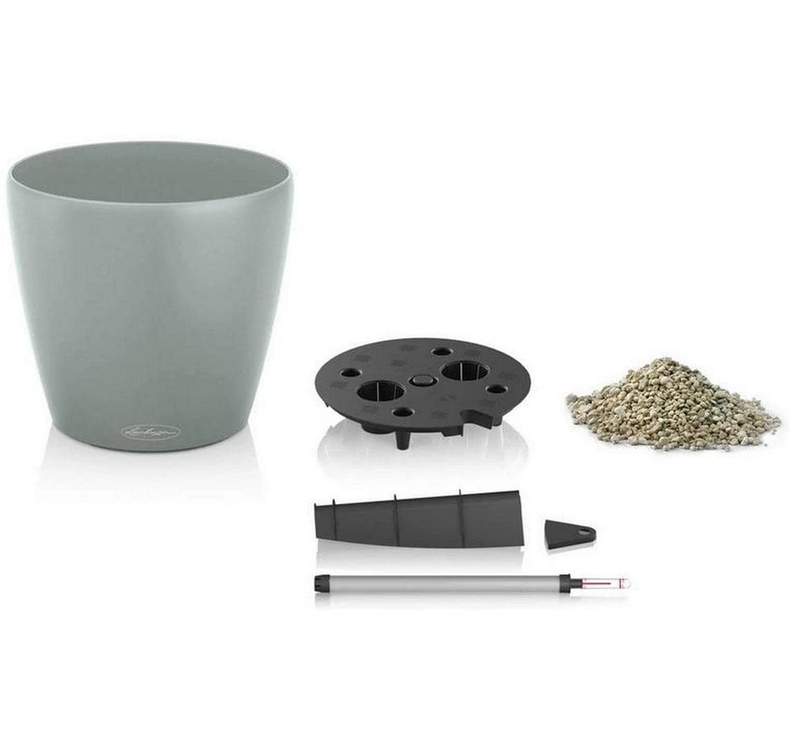 LECHUZA Pflanzer – Ø 21,5 × 20,5 cm, 5 l – Kunststoff, grau