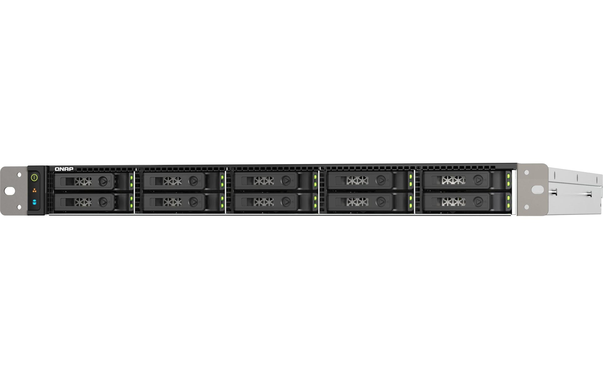 QNAP TS-H1090FU-7232P-64G Allgemeines Speichergerät – NVMe, U.2/U.3, 1U, 10-Bay, 2,5"