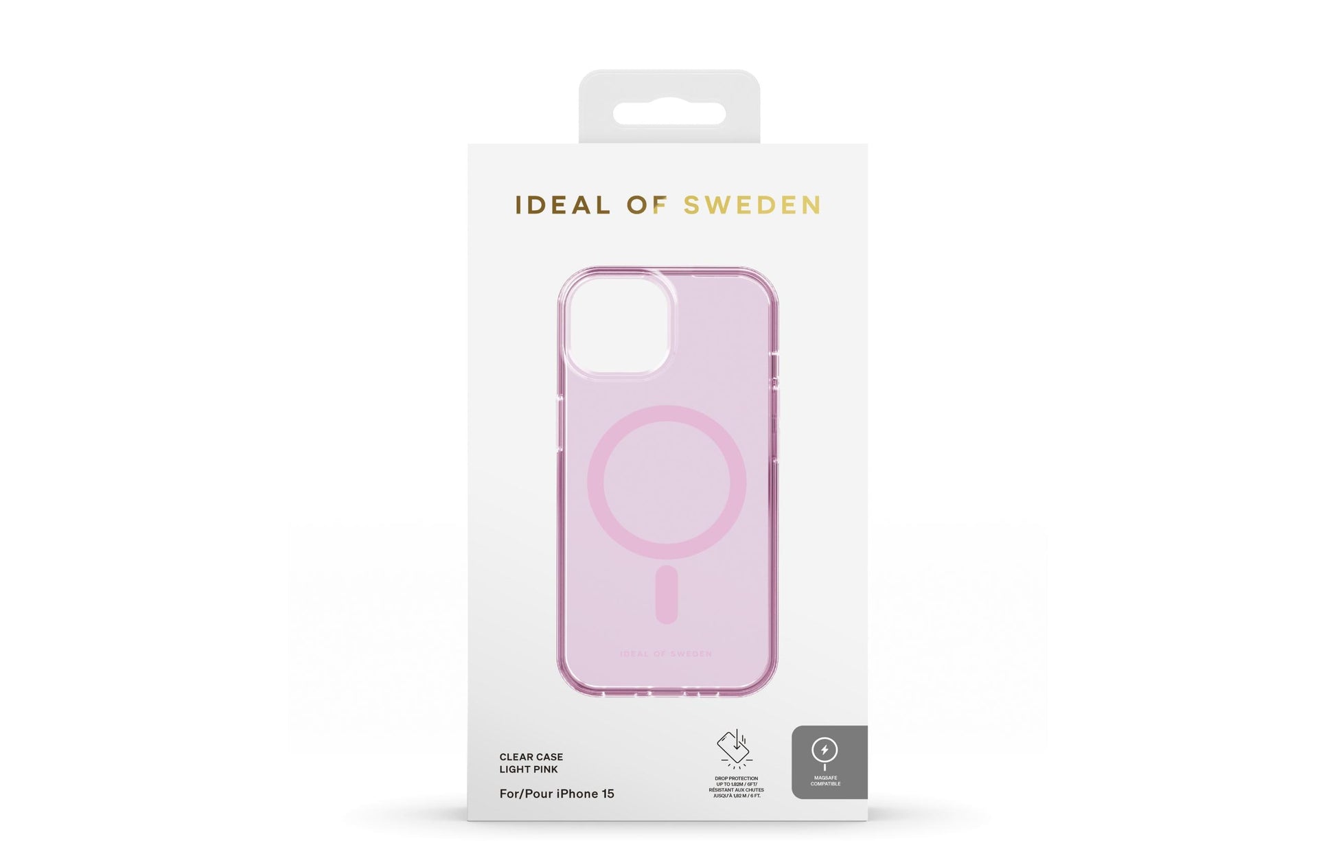 iDeal of Sweden Clear Case – Backcover – für Apple iPhone 14 Pro, PC+TPU, Pink, bis 1,82 m sturzsicher