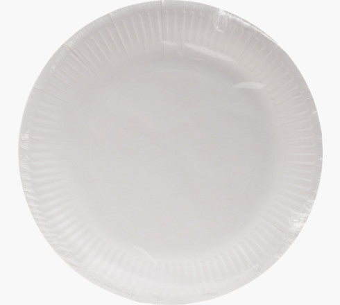 PRONAPPE Teller, Papier/Karton – Ø 23 cm, weiss – FSC – 50 Stk.