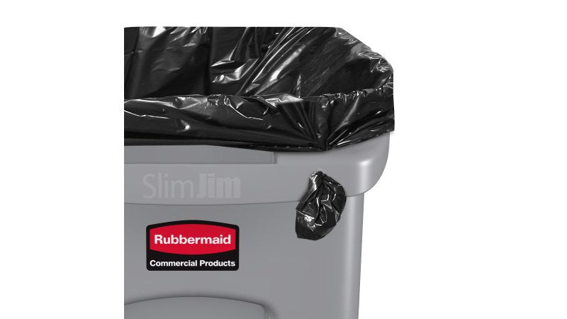 Rubbermaid Recyclingbox Slim Jim – 60 l – Kunststoff, rechteckig – grau